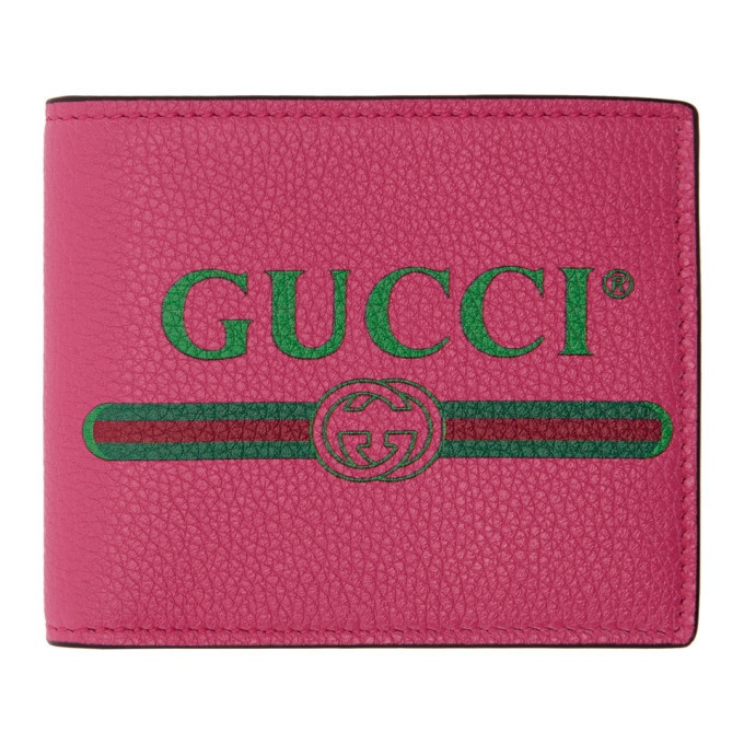 Photo: Gucci Pink Logo Bifold Wallet