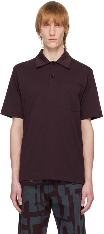 Photo: Dries Van Noten Purple Pocket Polo