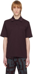 Dries Van Noten Purple Pocket Polo