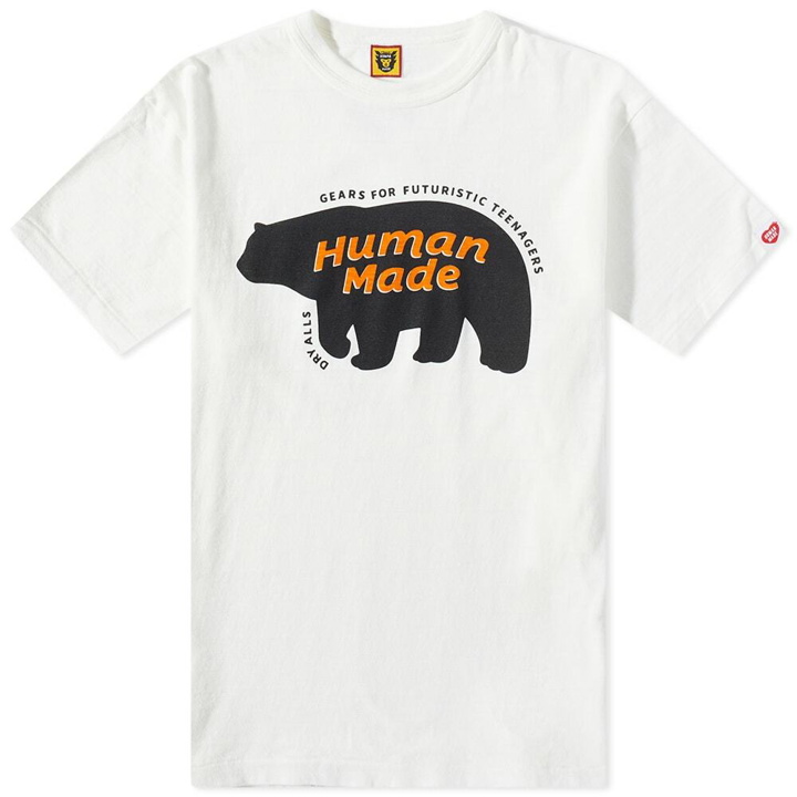 Photo: Human Made Men's Polar Bear Print T-Shirt in White