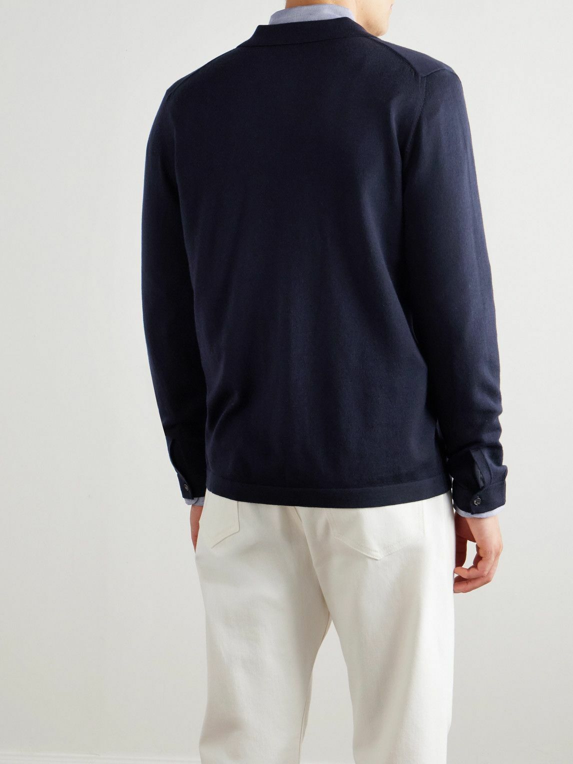 Incotex - Wool Cardigan - Blue