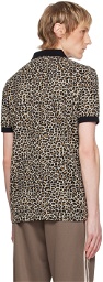 Fred Perry Beige Leopard Polo