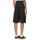 Nahmias Black Wool Tuxedo Shorts