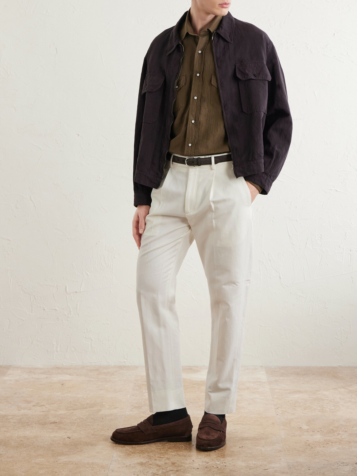 J. Mueser - Cotton Western Shirt - Brown