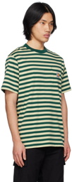 Carhartt Work In Progress Green Scotty Stripe T-Shirt