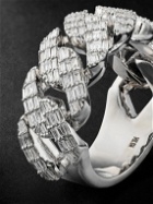 Greg Yuna - White Gold Diamond Cuban Ring - Silver