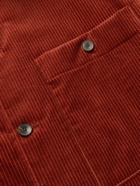 Mr P. - Cotton and Cashmere-Blend Corduroy Overshirt - Burgundy