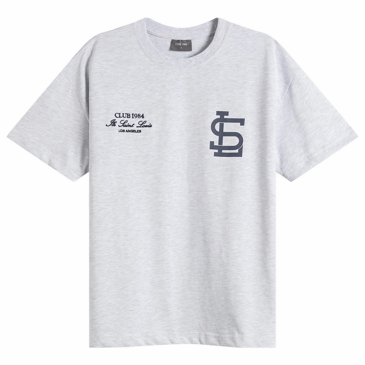 Club 1984 Men's Sl Athletics T-Shirt in Grey Marl