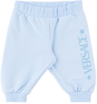 Versace Baby Blue Flocked Sweatsuit