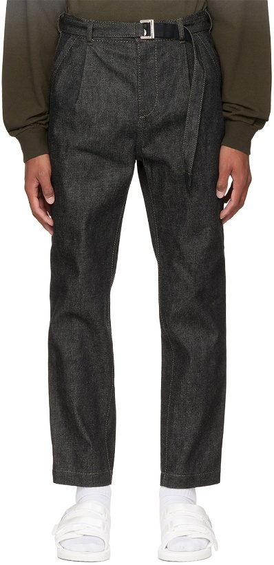 Photo: sacai Black Belted Jeans