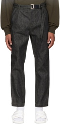 sacai Black Belted Jeans