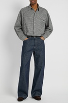 Acne Studios Plaid Cotton Shirt Black And White