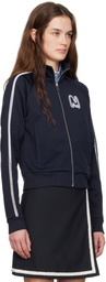 MSGM Navy Logo Track Jacket