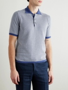 Kingsman - Birdseye Cotton Polo Shirt - Blue