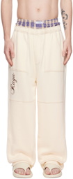 Raga Malak SSENSE Exclusive Beige Zipo Lounge Pants