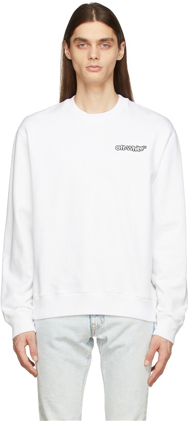 Photo: Off-White White Blur Sweatshirt