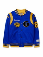 Gallery Dept. - Logo-Embroidered Appliquéd Leather-Trimmed Wool-Blend Felt Varsity Jacket - Blue