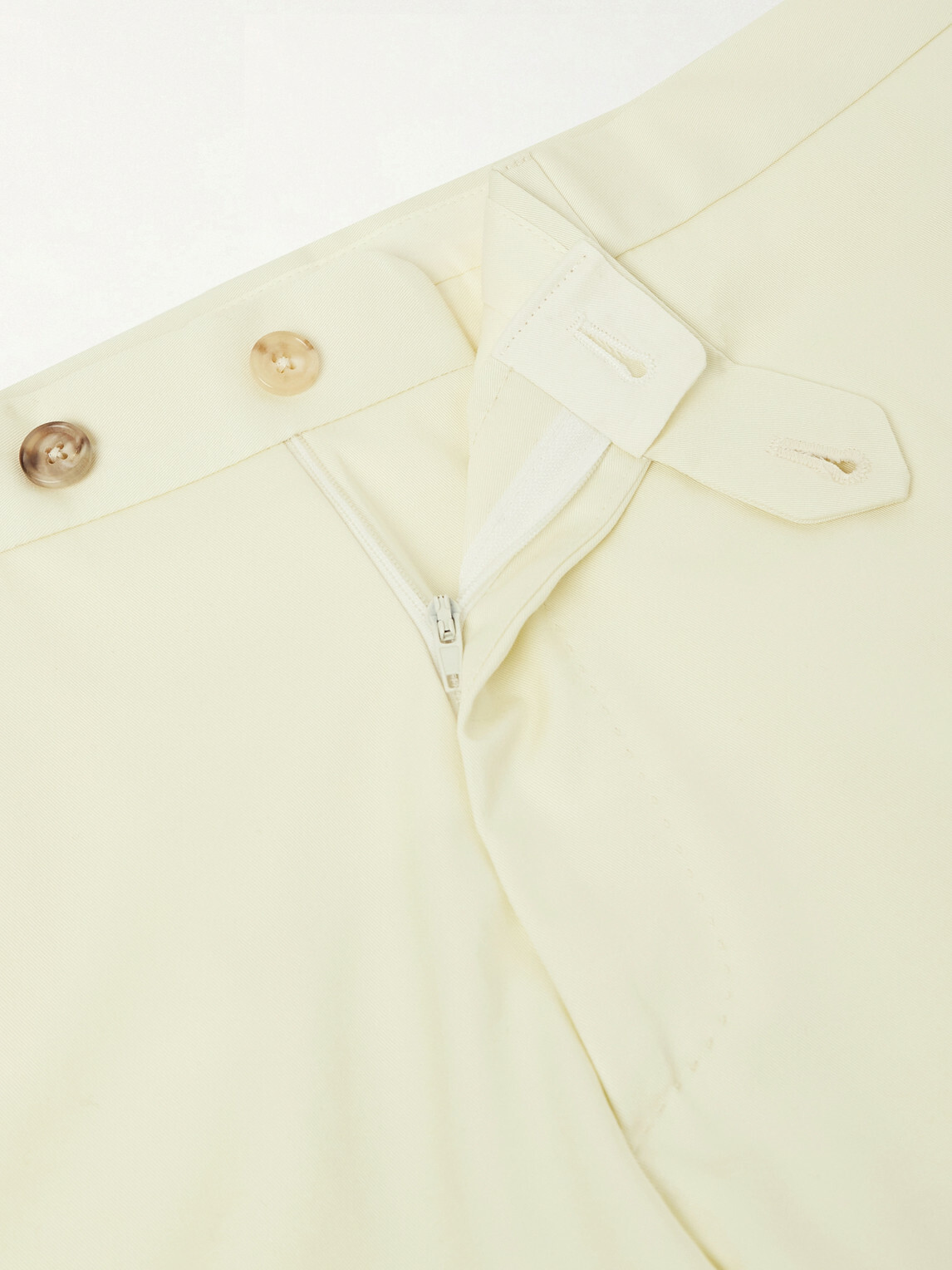 De Petrillo - Tapered Cotton-Twill Suit Trousers - Neutrals