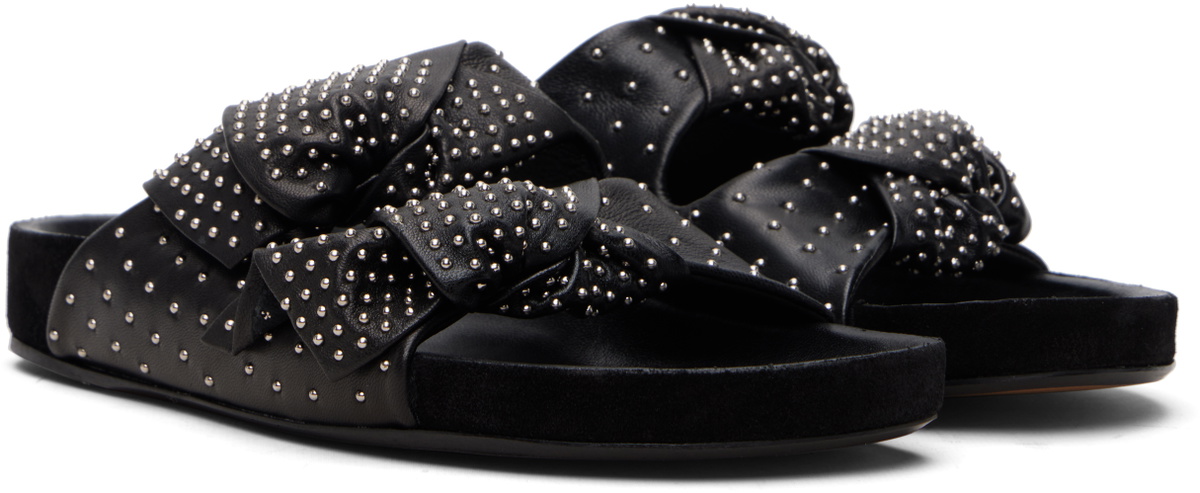 Isabel Marant Black Lennyo Bow Sandals