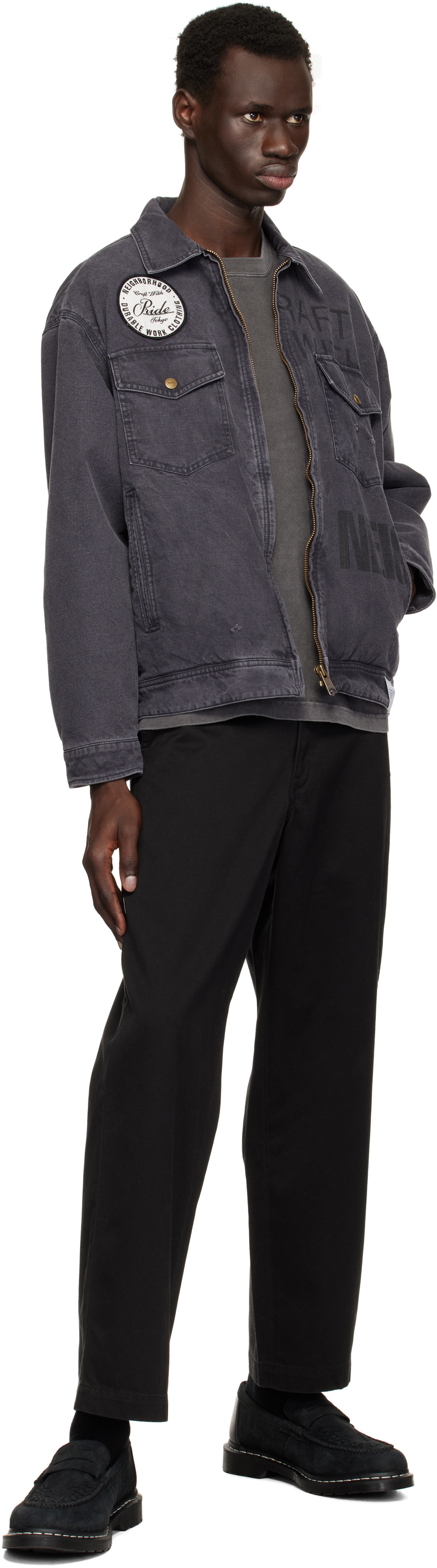 NEIGHBORHOOD × Dr.Martens Penton Loafer Dr. Martens Penton Creeper NEIGHBORHOOD Black Suede Men's