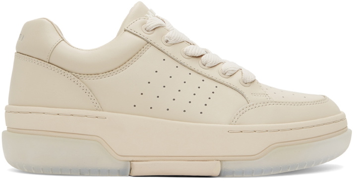 Photo: AMIRI Beige Stadium Low Sneakers