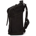 The Viridi-anne Black Pinstripe Multiple Strap Backpack
