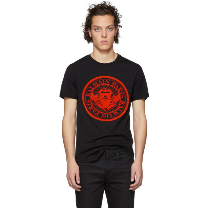 Photo: Balmain Black Coin Logo T-Shirt