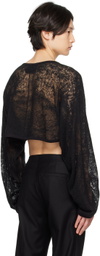 Nicolas Andreas Taralis Black Spider Web Sweater