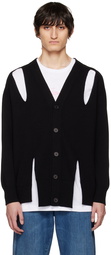 Alexander McQueen Black Cutout Cardigan