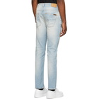 Nudie Jeans Blue Faded Lean Dean Jeans