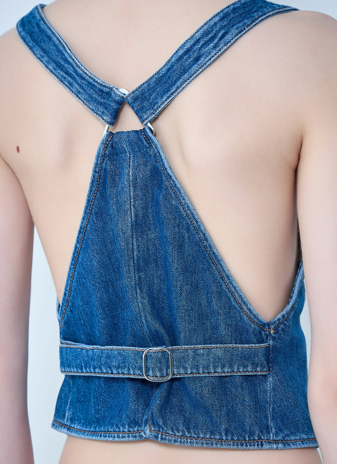 Sportmax Buttoned Denim Vest