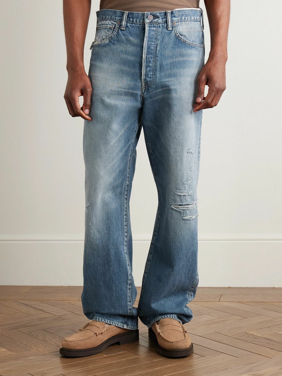 Visvim - Social Sculpture 01 Straight-Leg Distressed Selvedge