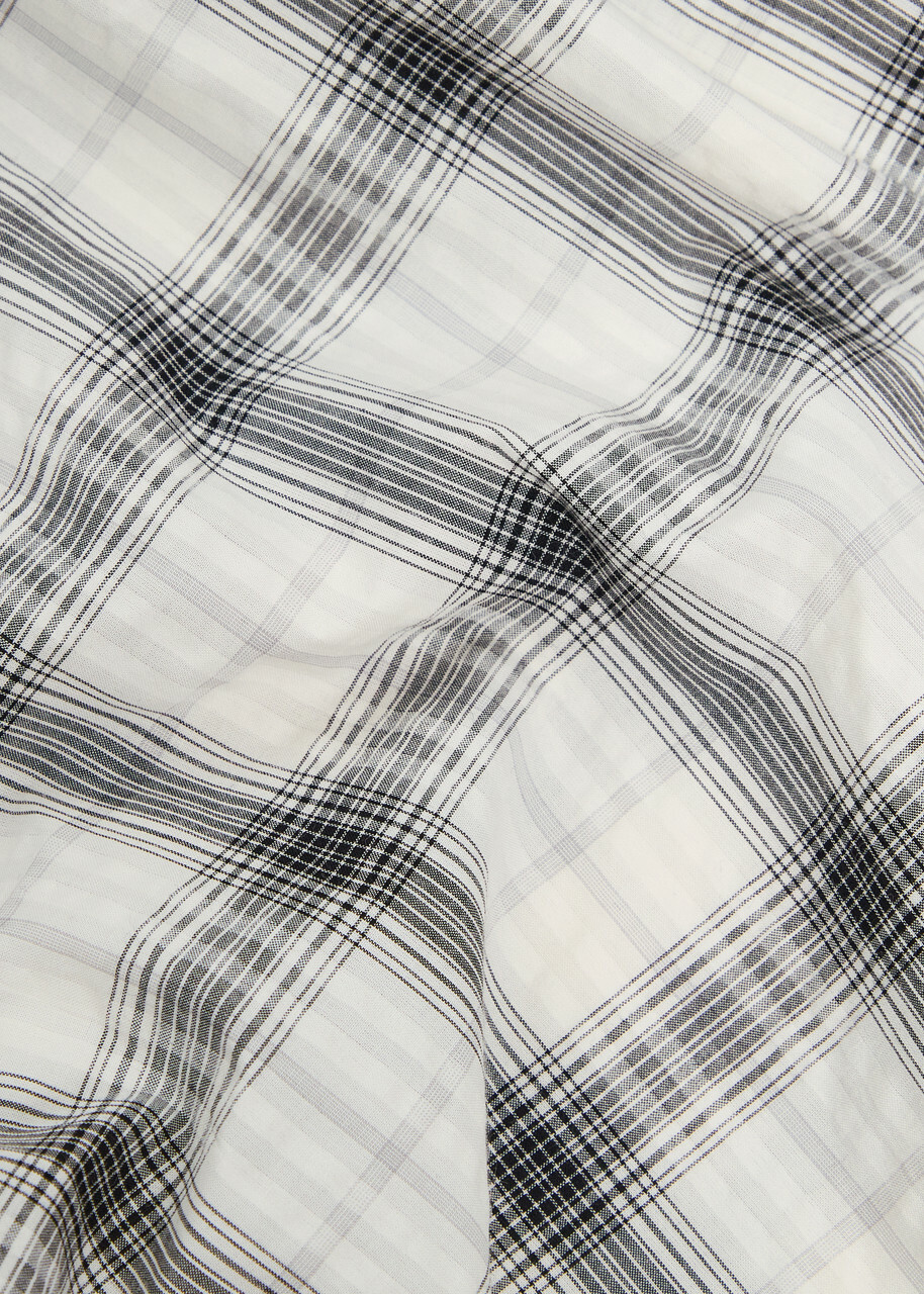 Mki Miyuki Zoku Box Dress Striped Seersucker Shirt Multicoloured 1
