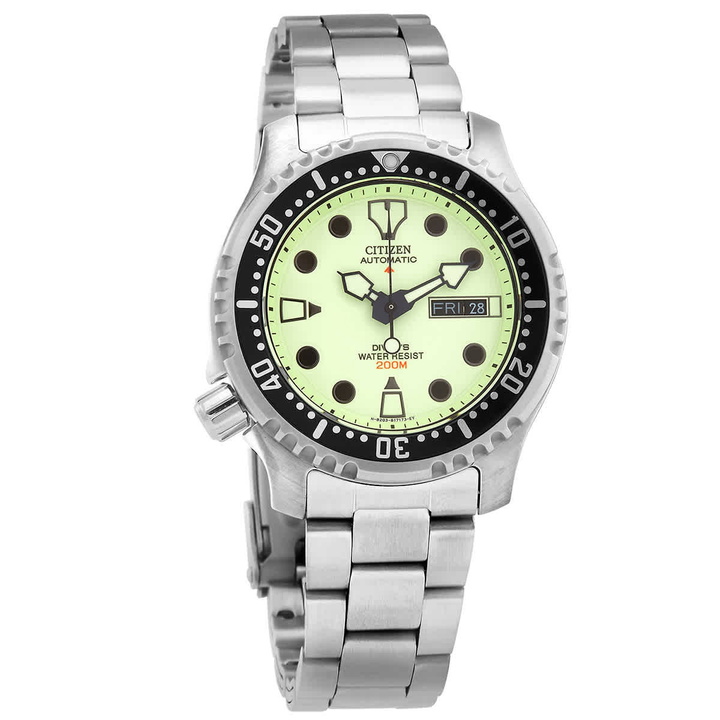 Photo: Citizen Promaster Marine Automatic Green Dial Mens Watch NY0040-50W