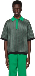 ZANKOV Black & Green Judd Polo