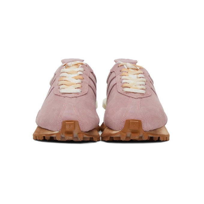 Lanvin Pink Suede Bumper Sneakers Lanvin