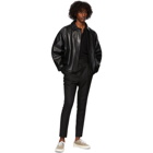 Fear of God Ermenegildo Zegna Black Double Collar Bomber Jacket