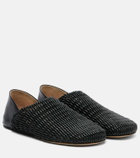 JW Anderson Babouche woven leather loafers