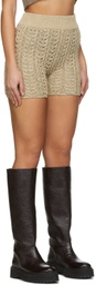 DRAE Beige Cotton Shorts