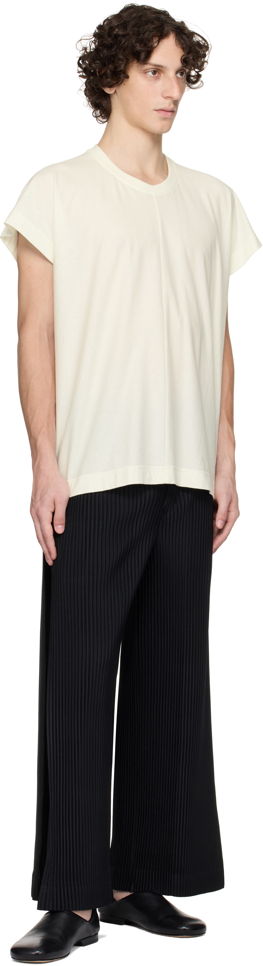 HOMME PLISSÉ ISSEY MIYAKE Off-White Release-T 2 T-shirt Homme