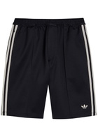 Adidas X Wales Bonner Logo-embroidered Twill Shorts Navy