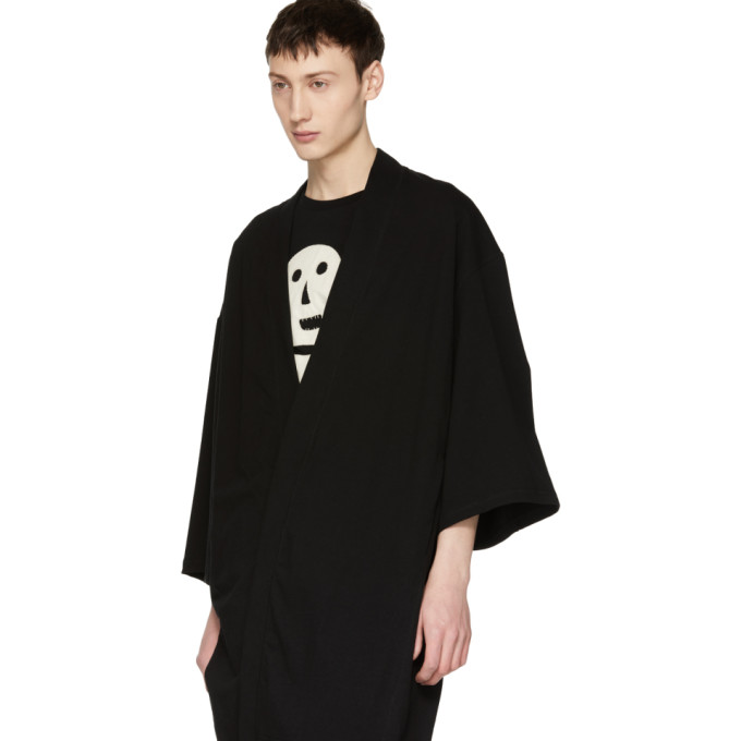 Lad Musician Black T-Cloth Kimono Cardigan Lad Musician