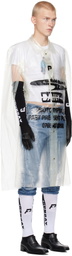 Prototypes Transparent Printed Poncho Jacket