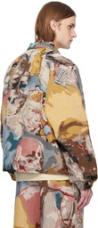 KidSuper Multicolor Jacquard Paintings Coach Jacket