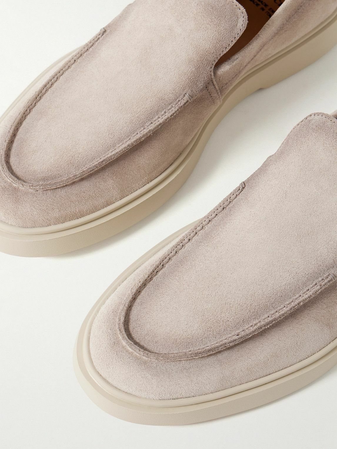 Officine Creative - Bones 002 Suede Loafers - Neutrals