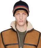 Paul Smith Black Signature Stripe Beanie