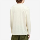 Sunspel Men's x Nigel Cabourn Long Sleeve Pocket T-Shirt in Stone White