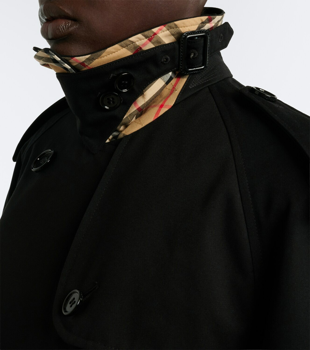 Burberry Double-breasted cotton gabardine jacket