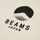 BEAMS JAPAN Tote in White/Black
