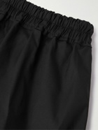 Rick Owens - Straight-Leg Stretch-Cotton Poplin Drawstring Shorts - Black